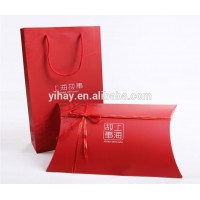 Free samples Custom hot sale high quality pillow paper gift box for scarf packaging with your logo