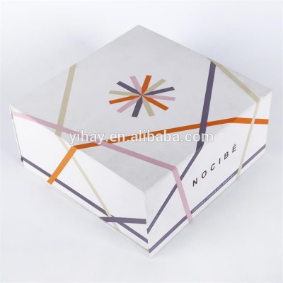 Free sample High Glass fancy fashion design paper cardboard folding box with magnetic closure