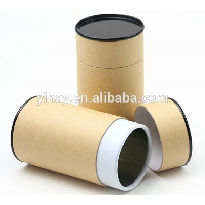 Free samples Customized brown  food grade Kraft paper round tube box