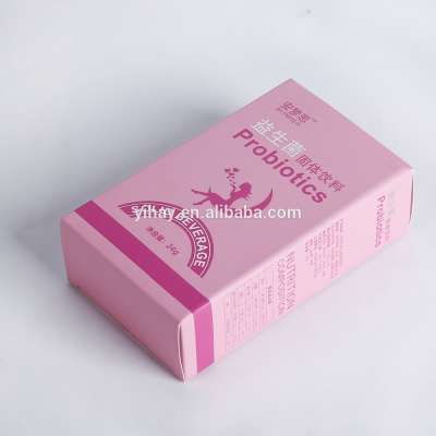 Free samples probiotics paper packaging box for solid beverage products