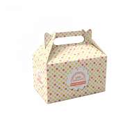 Custom custom printed gable boxes for cake/chocolate packaging